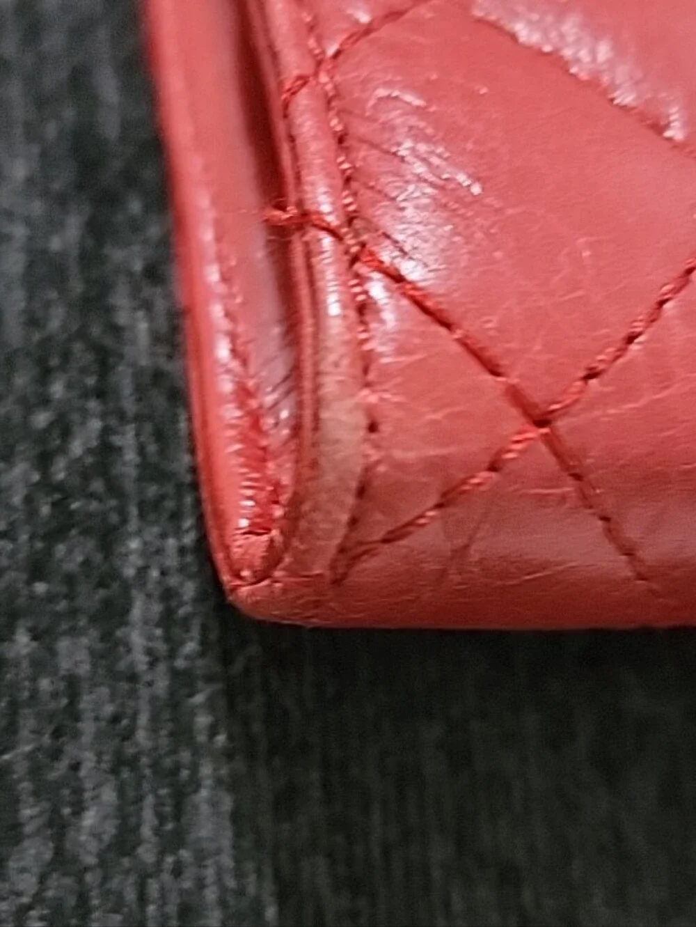 Michael Kors Quilted Red Zip Wallet
